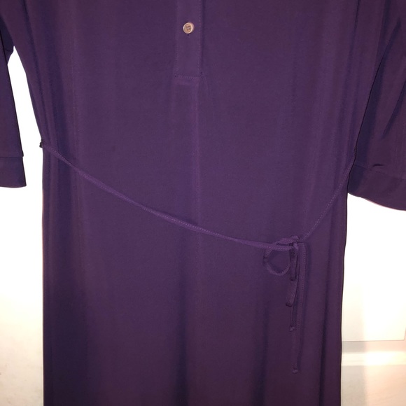 Pretty Egg Plant Colored Plus Size Dress - Picture 3 of 3